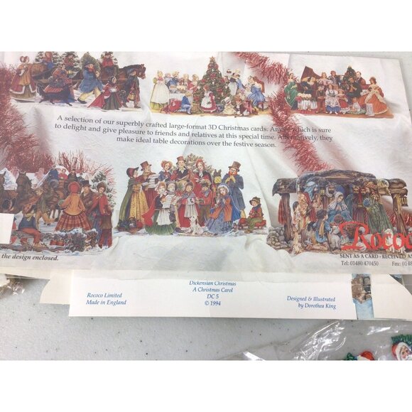 Vintage Christmas Holiday Decorations Cut Outs NEW - Picture 4 of 8